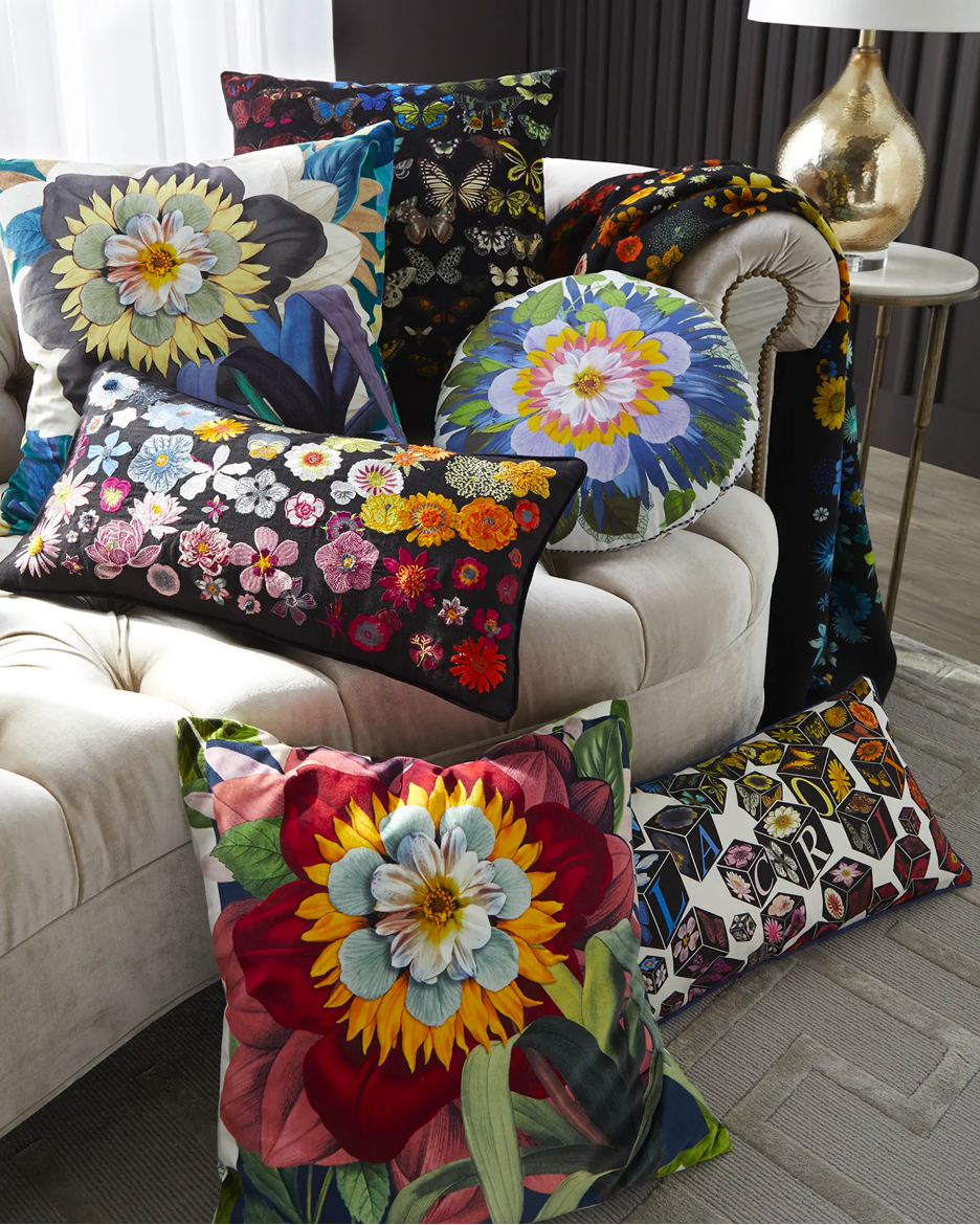 Precious Iris Decorative Pillow