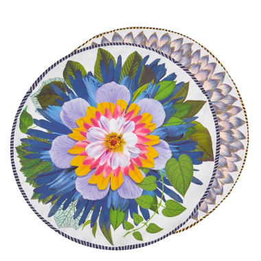 Floribunda Ruisseau Round Decorative Pillow