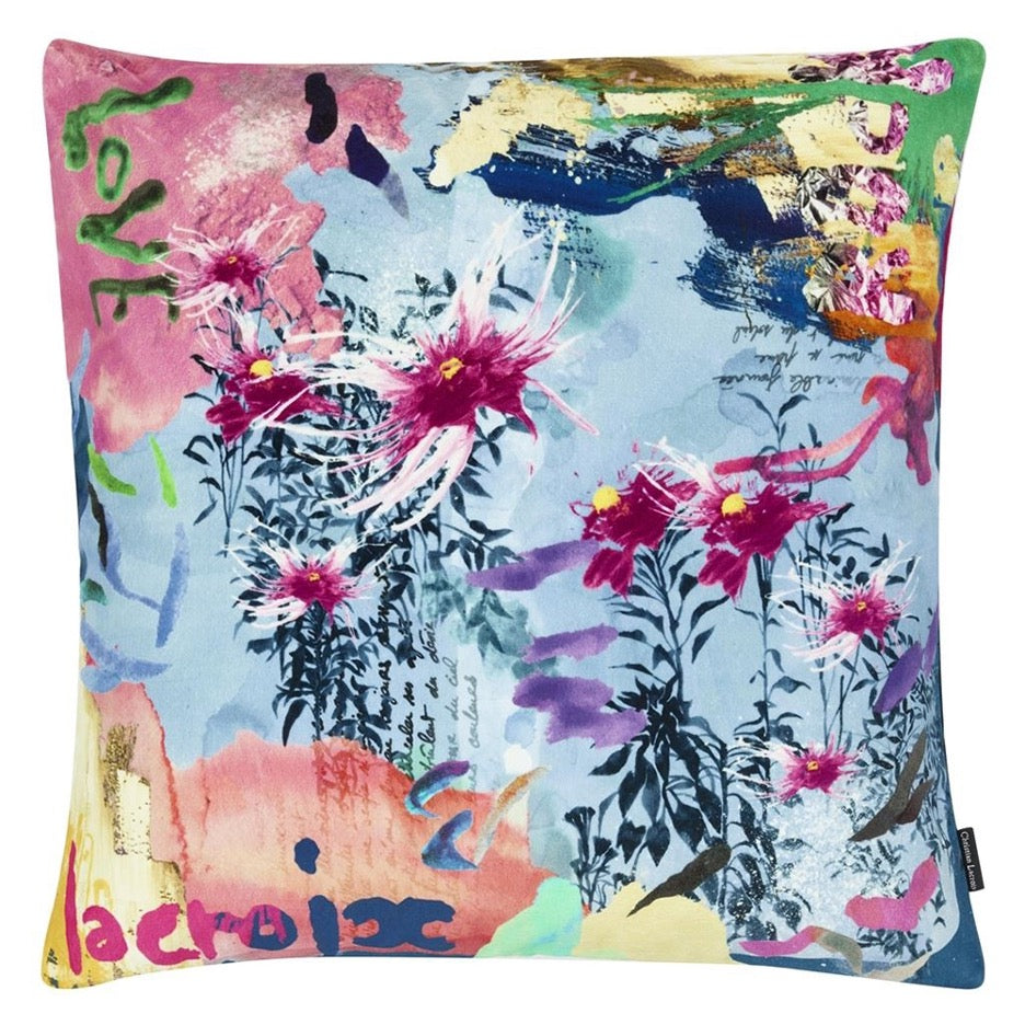 Precious Iris Decorative Pillow