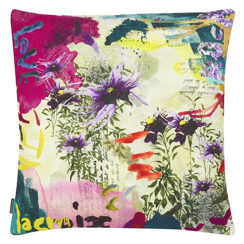 Precious Iris Decorative Pillow