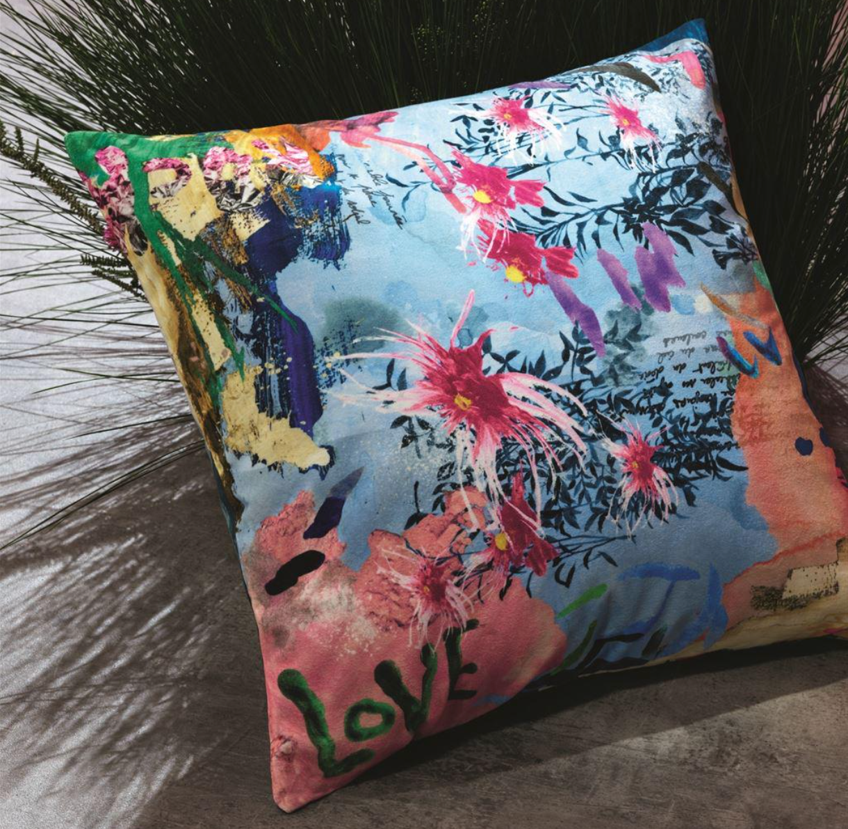Precious Iris Decorative Pillow
