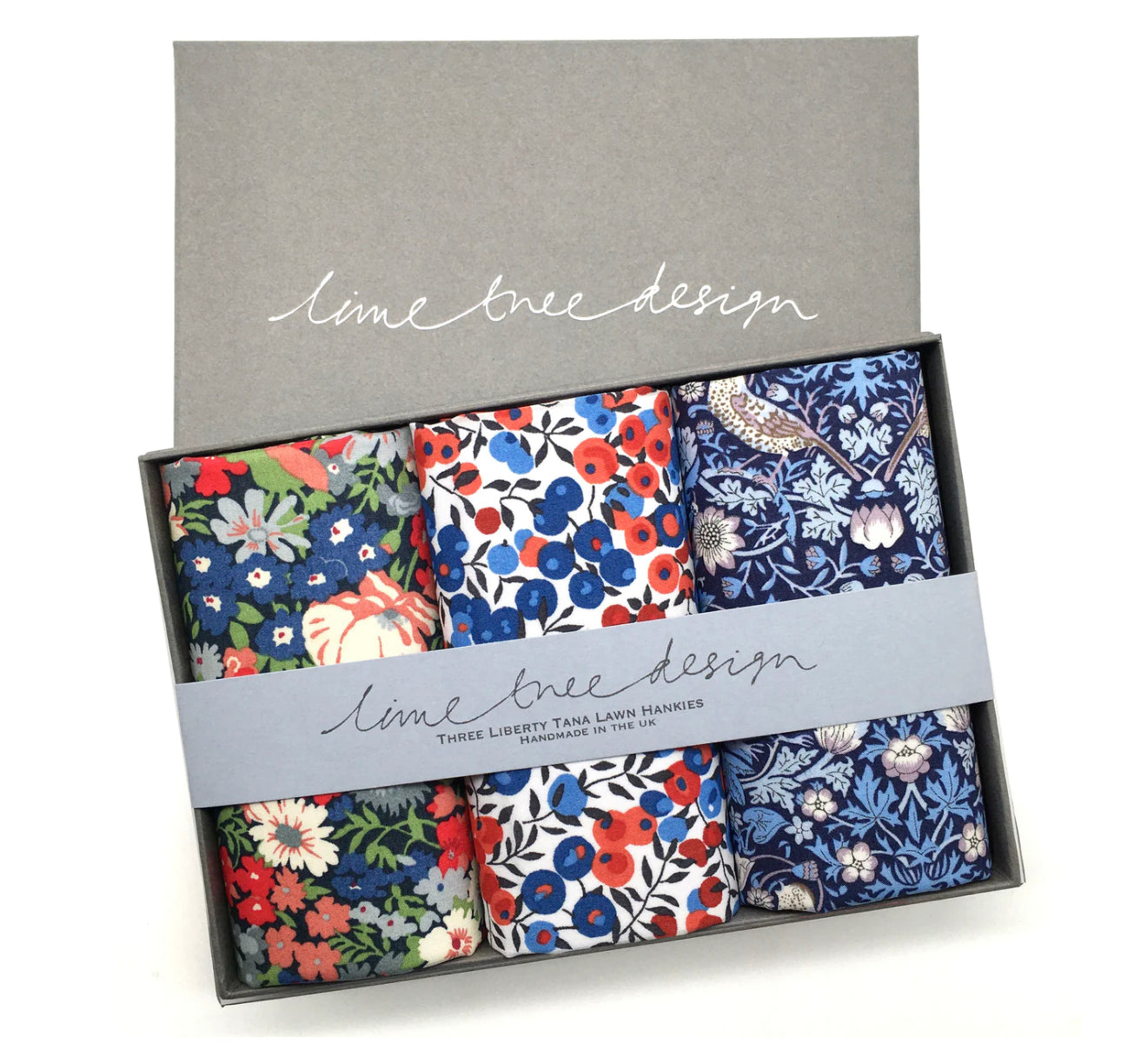 Set of 3 Hankies Made with Liberty Fabric