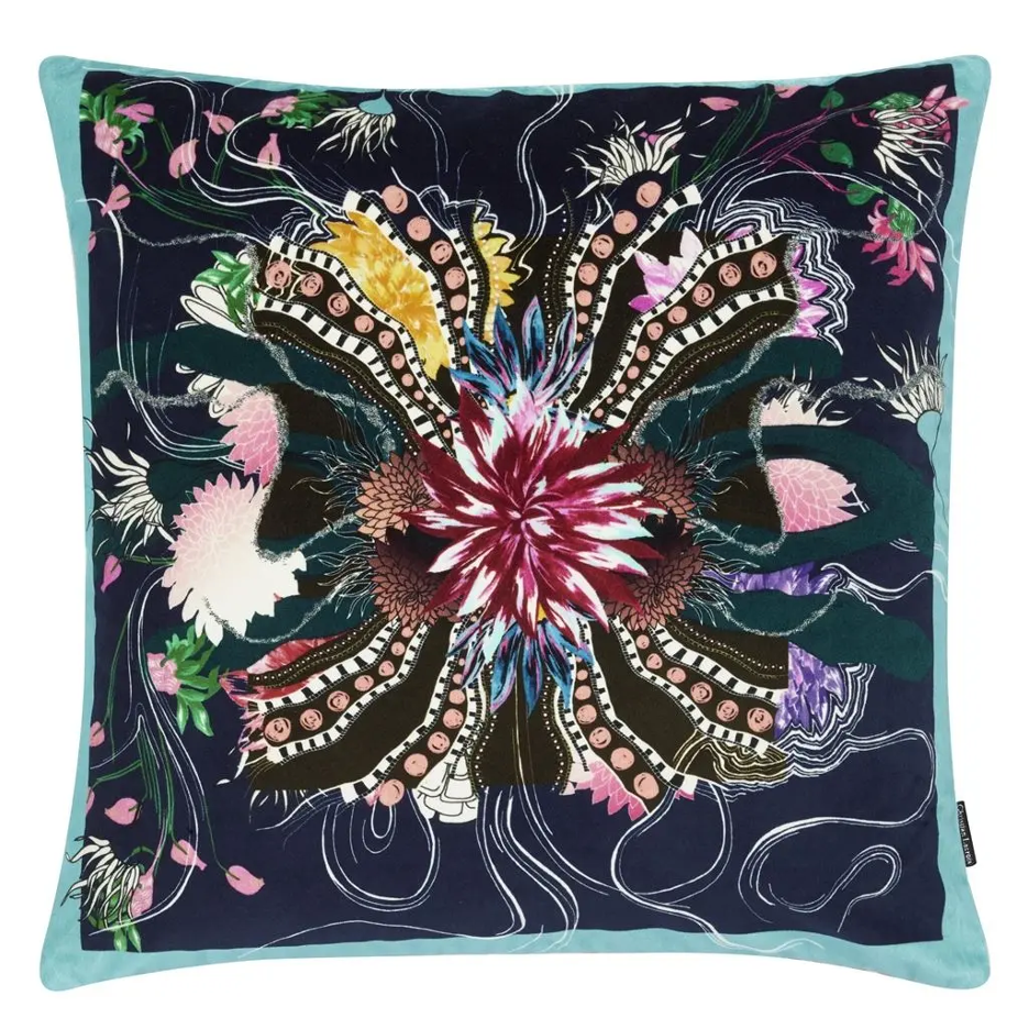 Precious Iris Decorative Pillow
