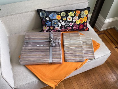Jill Sham Set (Soft Stripes)