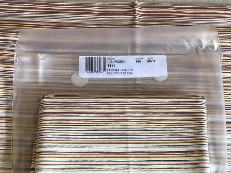 Jill Sham Set (Soft Stripes)