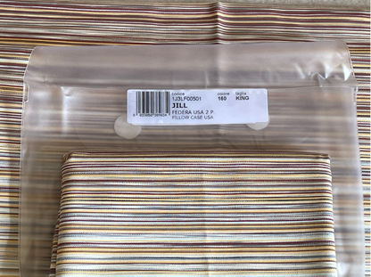 Jill Sham Set (Soft Stripes)